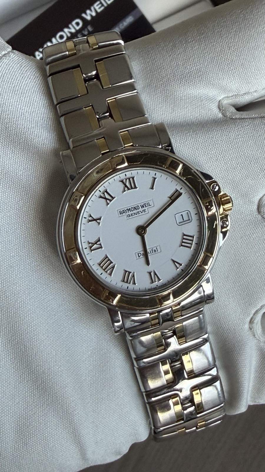 RAYMOND WEIL Parsifal 18 kt Gold & Stainless Steel Men’s Watch 9530