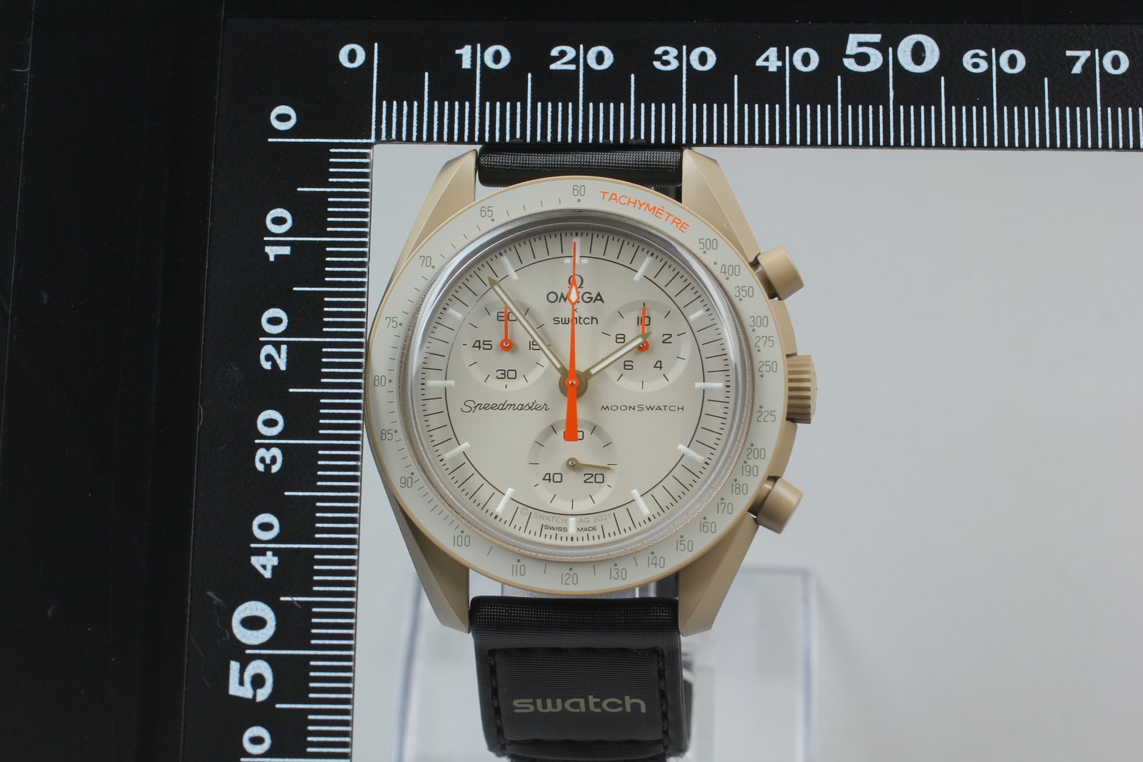 [Top MINT Box Paper] Omega Swatch Jupitar Speedmaster Moon Men’s Watch S033C100