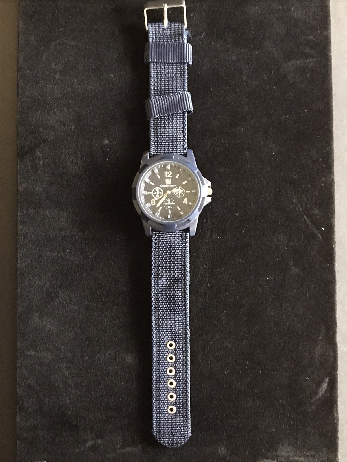 Gemius Army Quartz Watch, Blue Face & Strap Military style