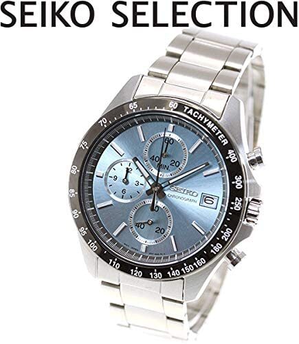 SEIKO SBTR029 SELECTION Chronograph Blue Men’s Watch new Free Shipping
