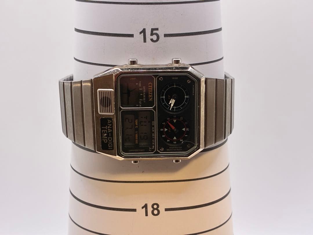 Citizen Ana-Digi Temp Analog Digital Watch Working