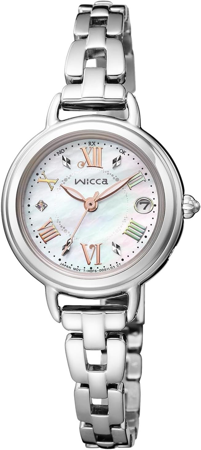 New Citizen KL0-511-21 wicca Womens Watch White Solar Radio Controlled Japan