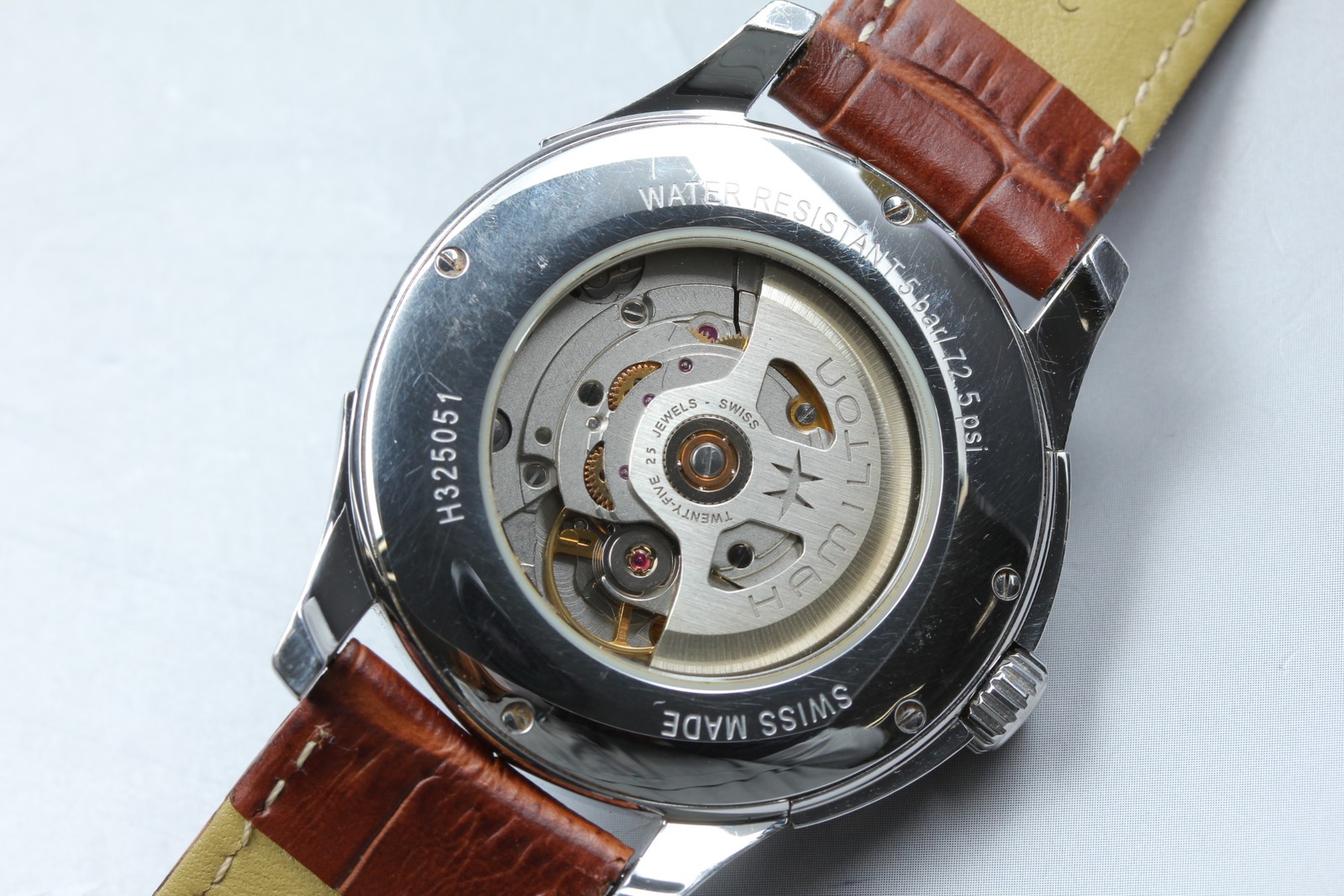 Hamilton Jazzmaster H325051 Men’s Watch White Dial Day/Date AT [Near MINT w/Box]