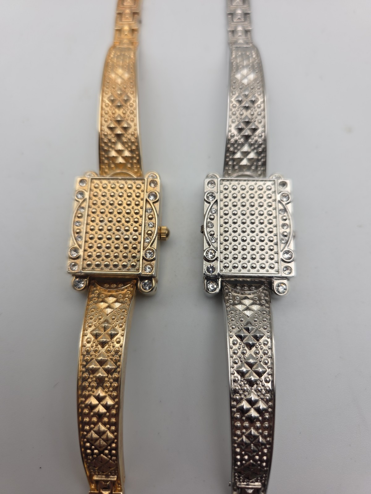 CHARTER CLUB Jeweled Square Flip-Top Bracelet Watch Set Of Two