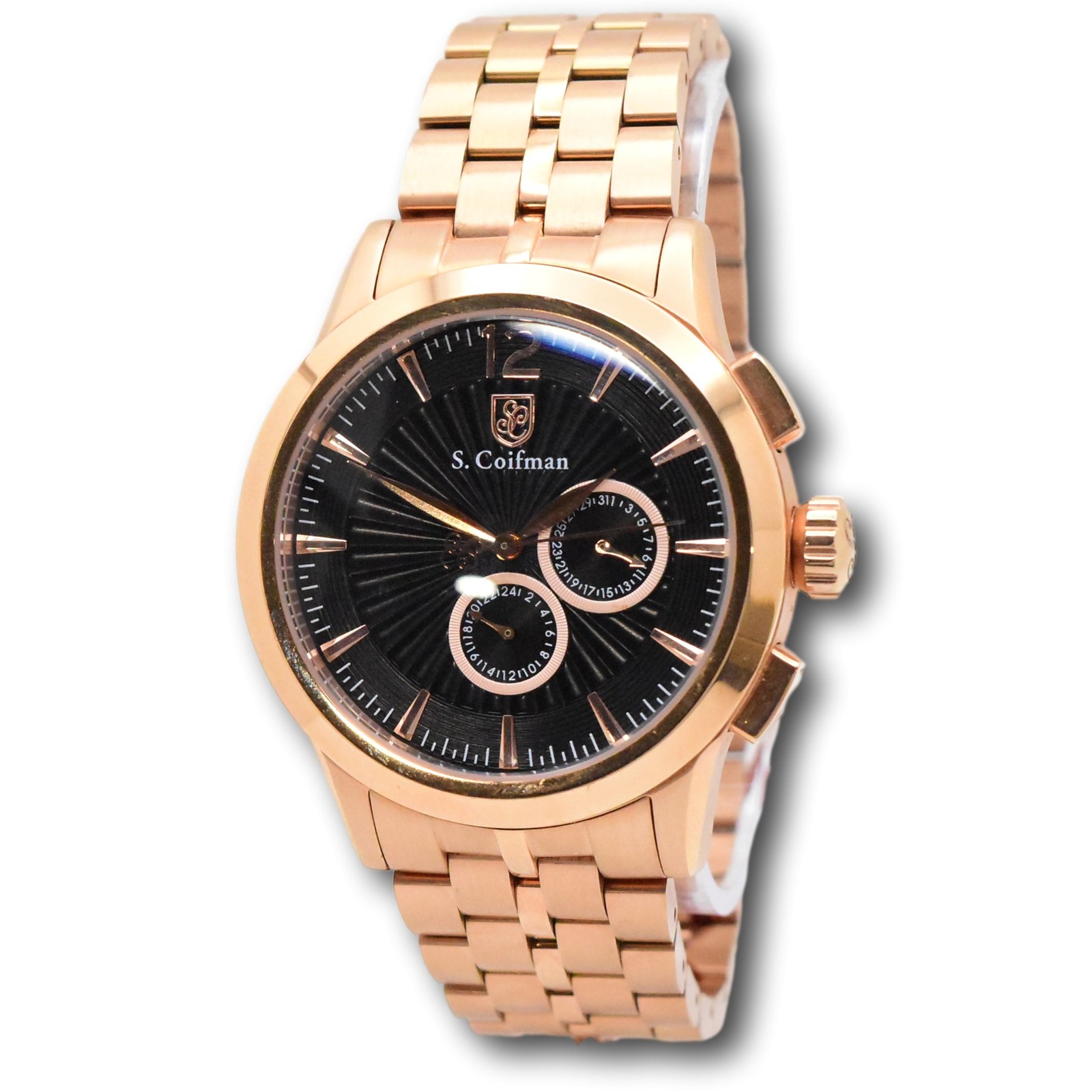 S. Coifman by Invicta Men’s 44mm GMT Rose Gold SWISS Quartz Watch SC0272