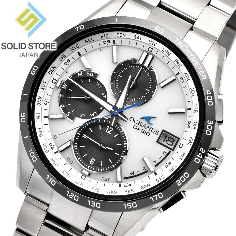 CASIO OCEANUS OCW-T2600J-7AJF Classic Line Titanium Radio Solar Watch 42.8mm