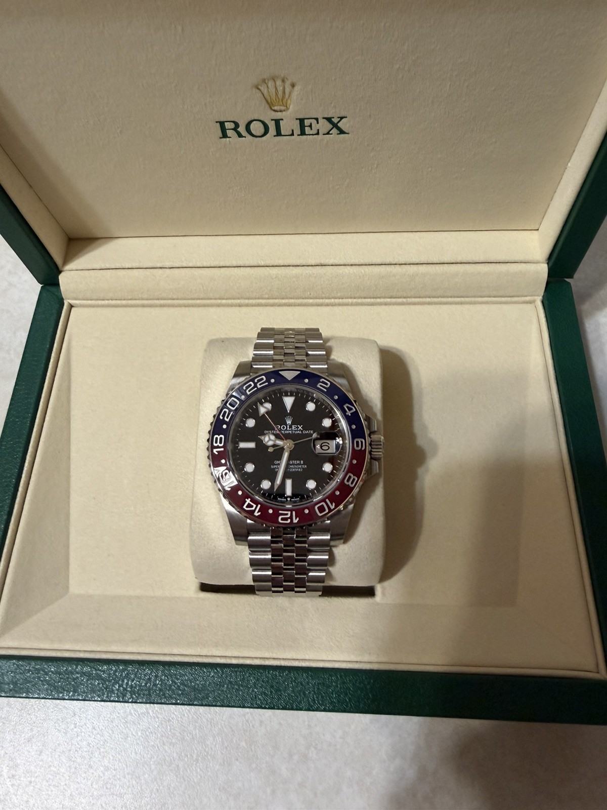 2025 Rolex GMT-Master II Pepsi 126710BLRO Jubilee Bracelet Full Set Discontinued