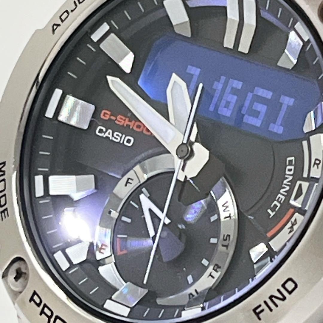 Good Condition G SHOCK GST B200 Tough Solar Silver Men’s Watch