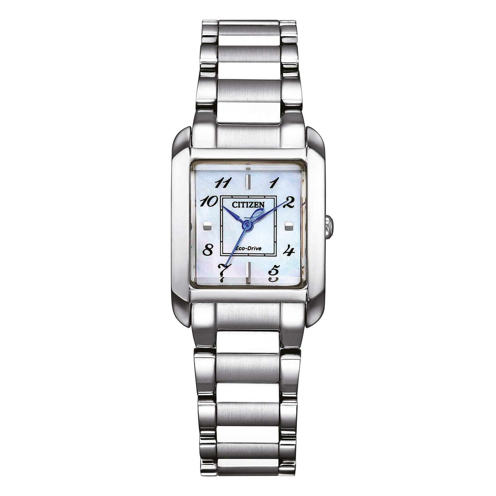 CITIZEN Lady Square EW5600-87D Mother of Pearl Steel Strap Watch