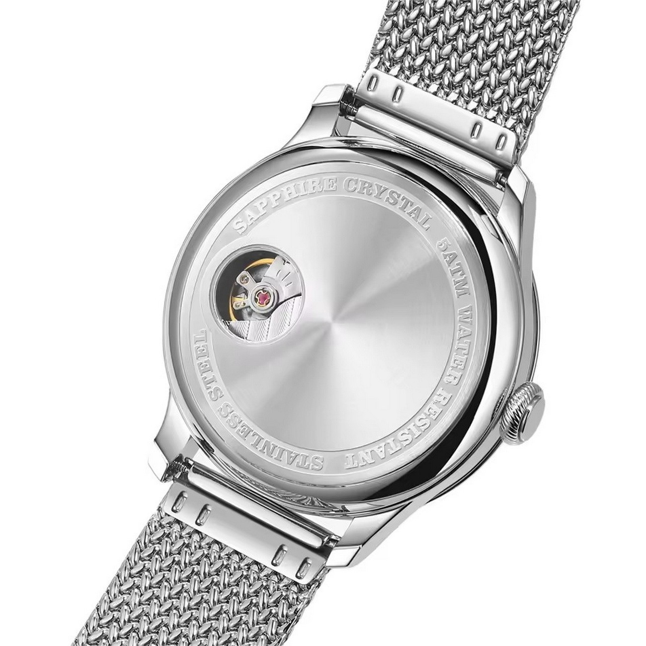 FARASUTE Men Automatic Watch 40mm Mechanical Wristwatch Sapphire Enamel Dial