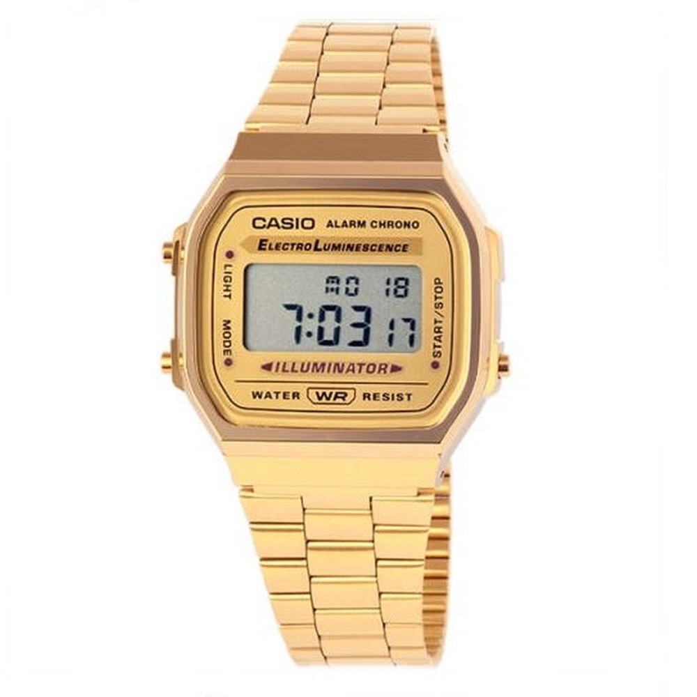 Casio A168WG-9W | Illuminator Gold Digital Watch | Retro Style | EL Backlight |