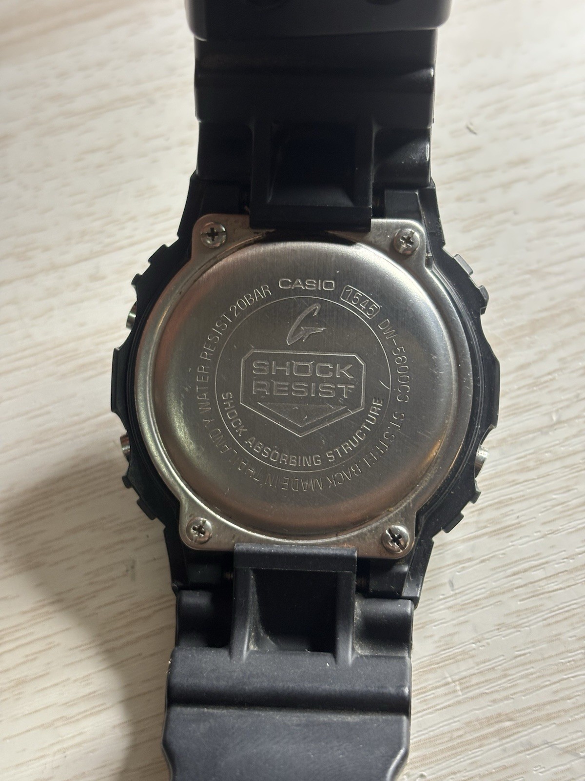 Casio G-Shock 1545 DW-5600CS Protection Digital Quartz Orange Black Men’s Watch