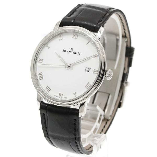 BLANCPAIN VILLERET ULTRAPLATE 6224-1127-55B 38mm SS/Leather White #C16560