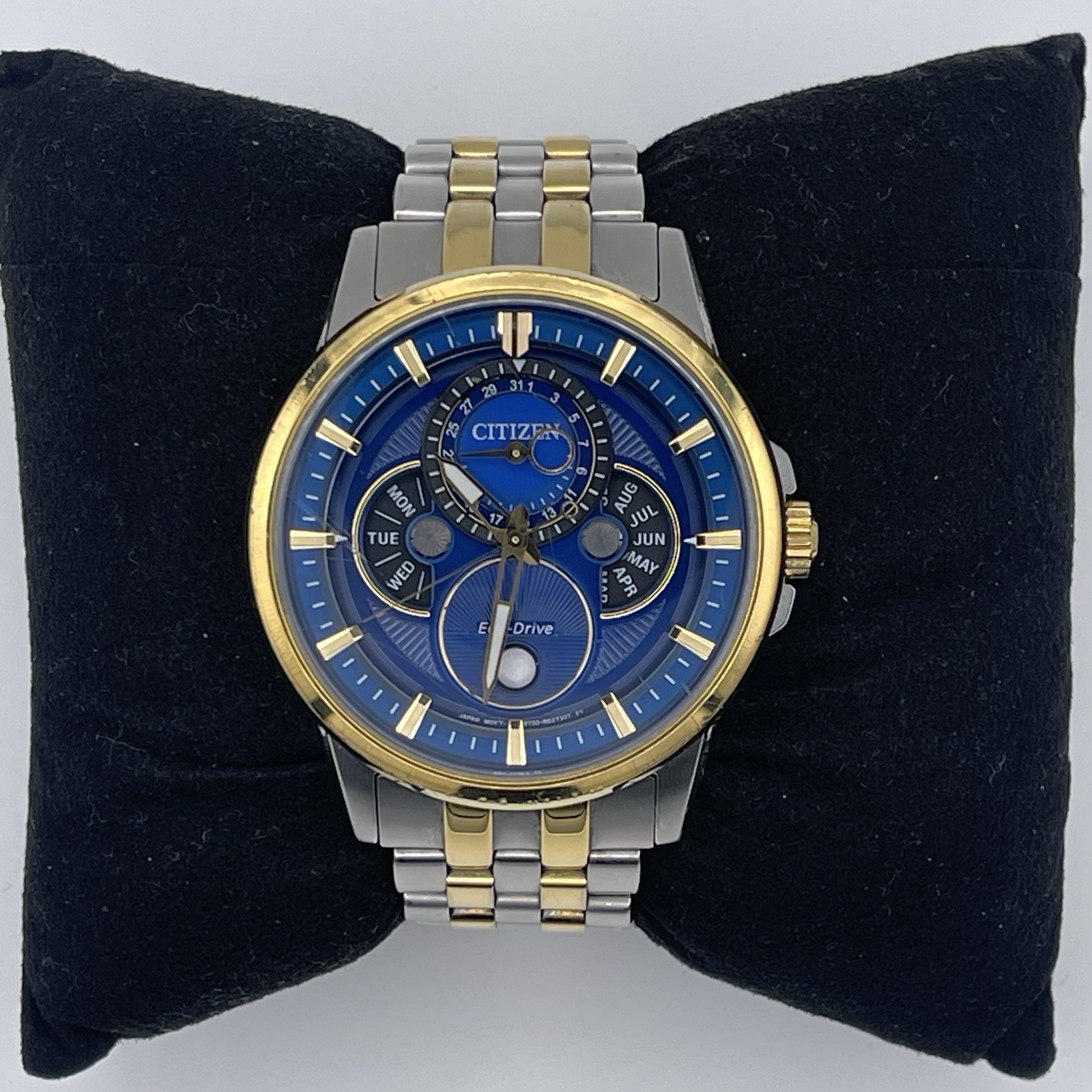 CITIZEN Eco-Drive CALENDRIER MOON-PHASE Two-Tone Men’s Watch BU0054-52L